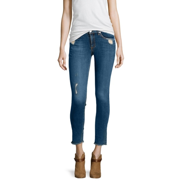 *nwt* Rag & Bone The Skinny destroyed frayed jean - Picture 1 of 8